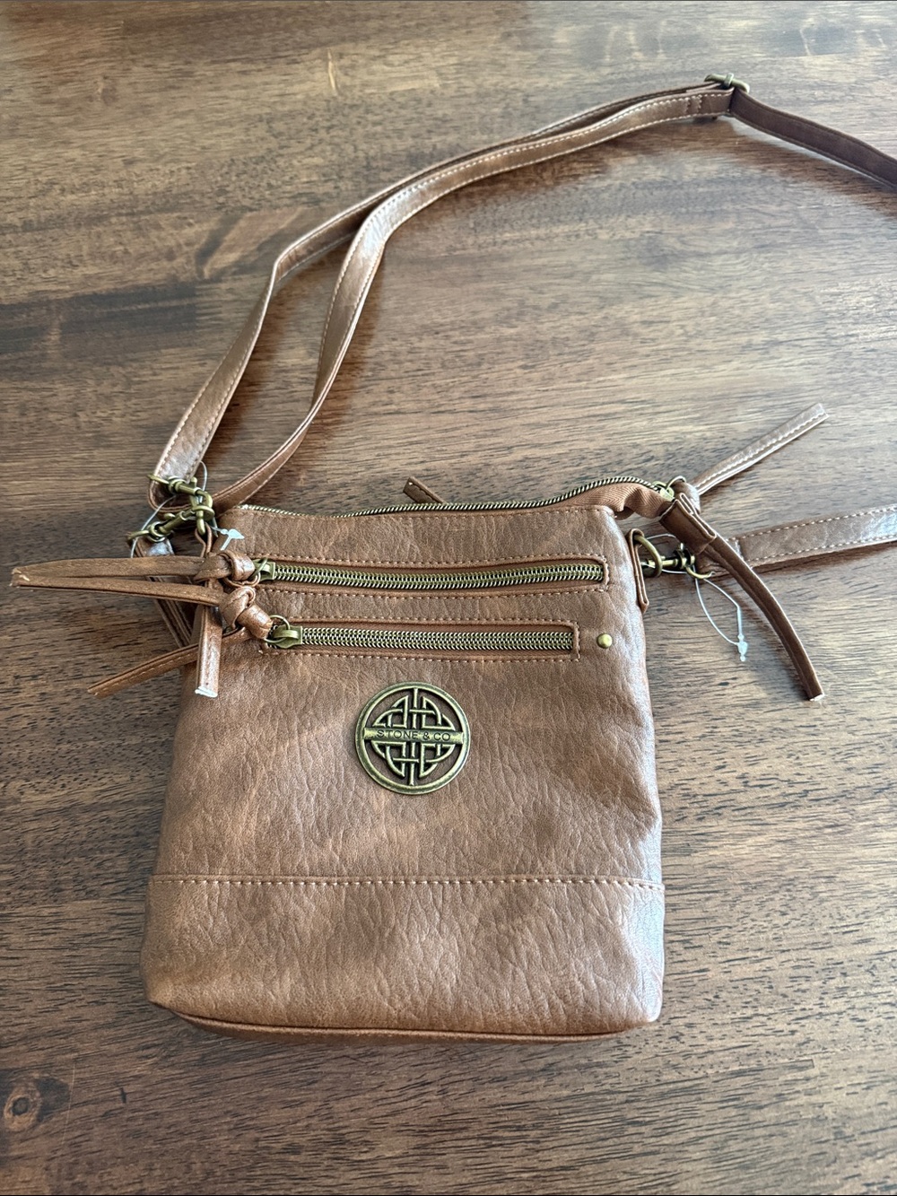 Stone & Co brown crossbody purse NWOT